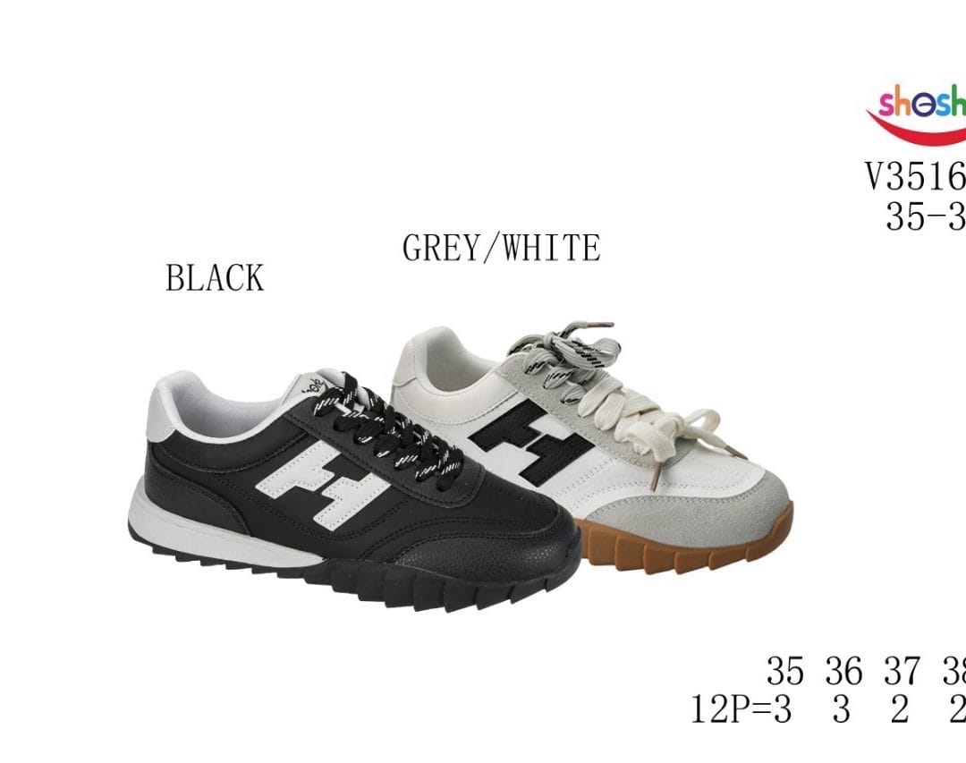 Shosho V3516-1 Grey/White 35-39