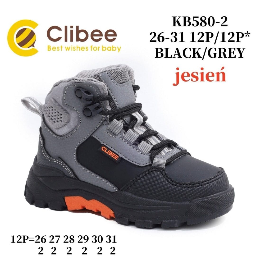 Clibee KB580-1 Black/Grey 26-31