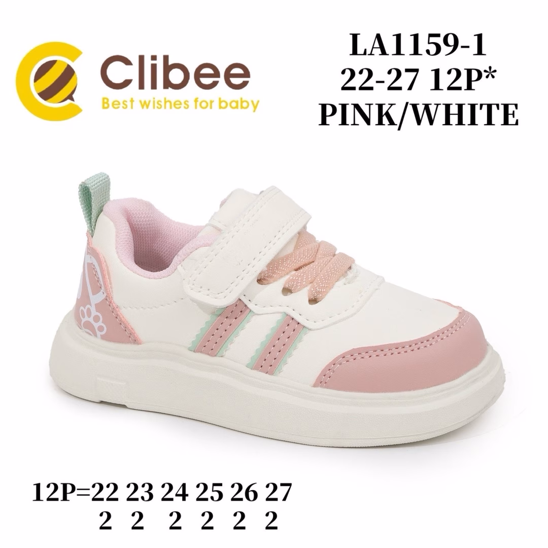 Clibee LA1159 Pink/White 22-27