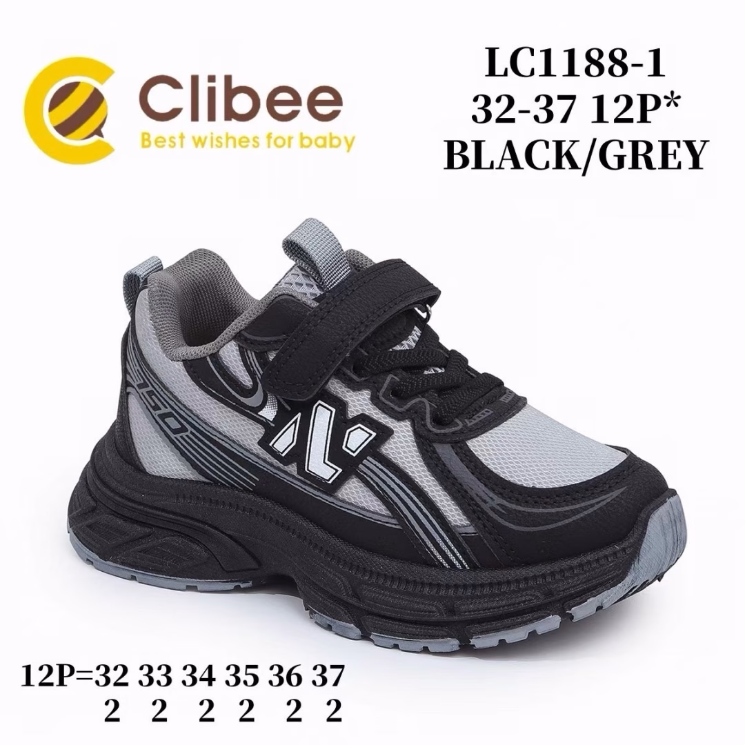 Clibee LC1188 Black/Grey 32-37