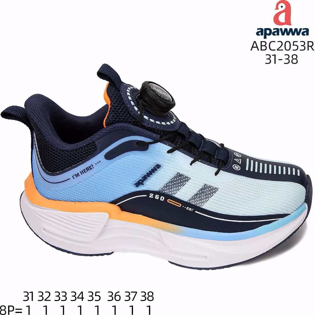 Apawwa ABC2053R Black кросівки для хлопчиків оптом розміри 31-38