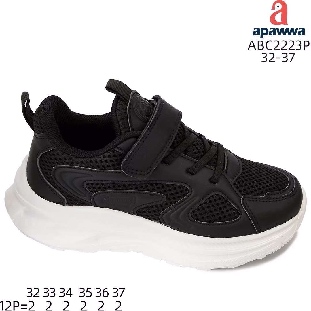 Apawwa ABC2223P Black/White 32-37