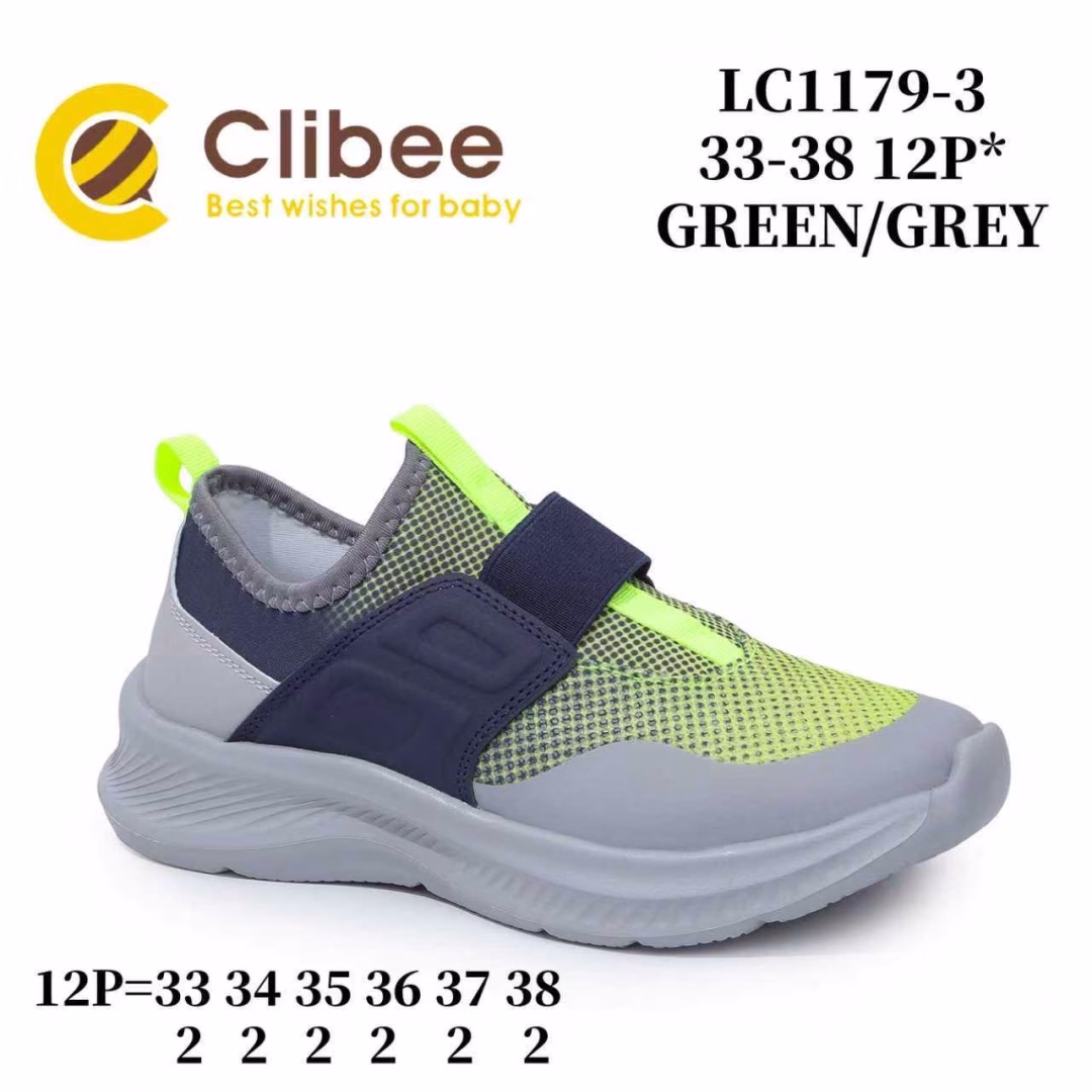 Clibee LC1179 Green/Grey 33-38