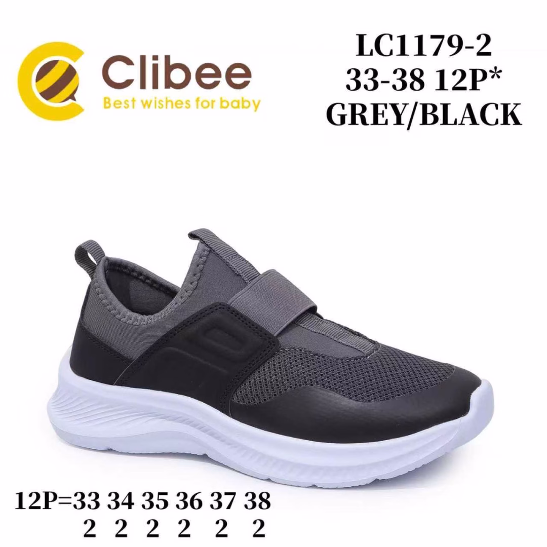 Clibee LC1179 Grey/Black 33-38