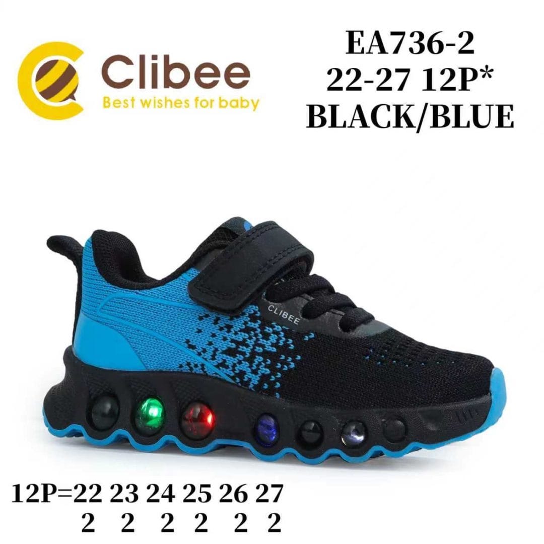 Clibee EA736 Black/Blue 22-27