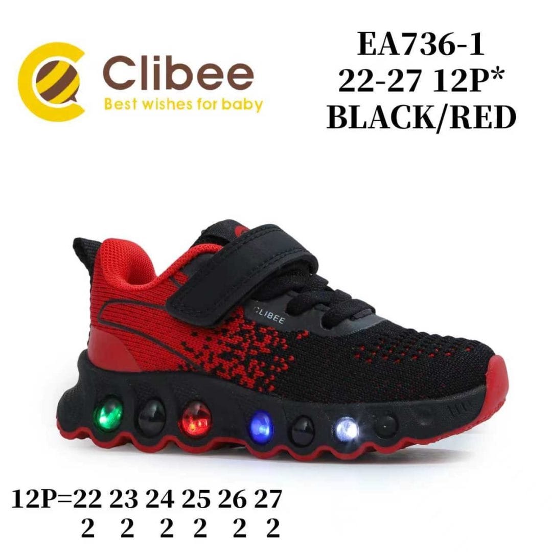 Clibee EA736 Black/Red 22-27