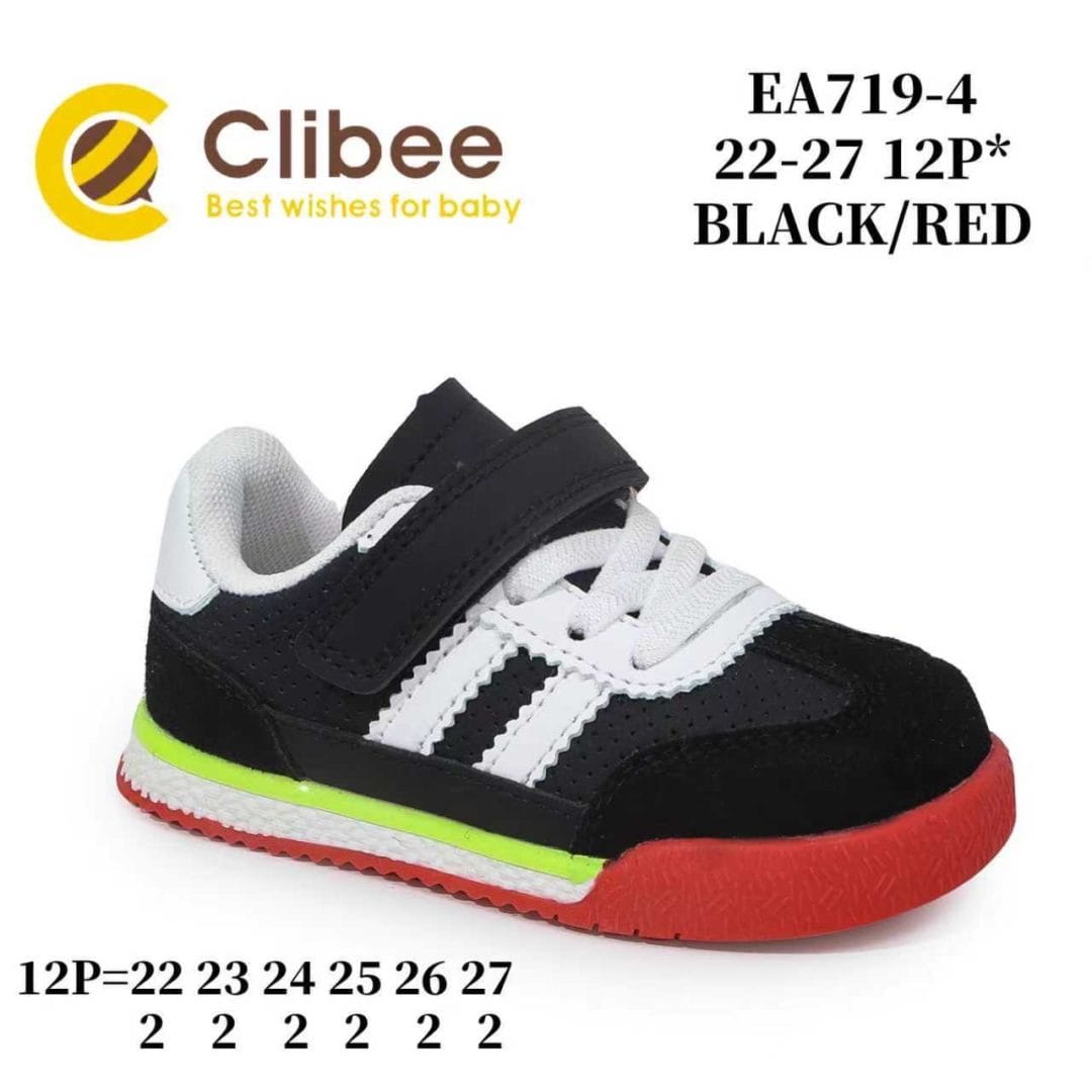 Clibee EA719 Black/Red 22-27