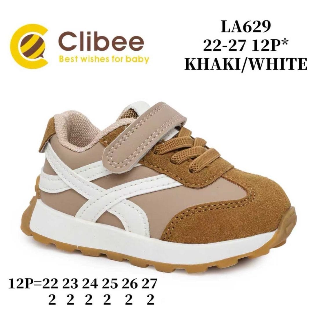 Clibee LA629 Khaki/White 22-27