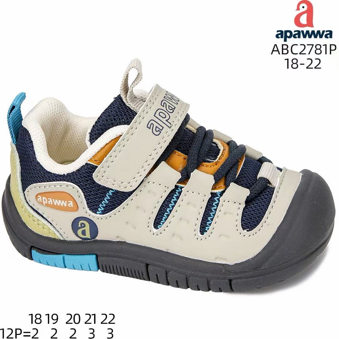 Apawwa ABC2781P Navy кросівки для хлопчиків оптом розміри 18-22