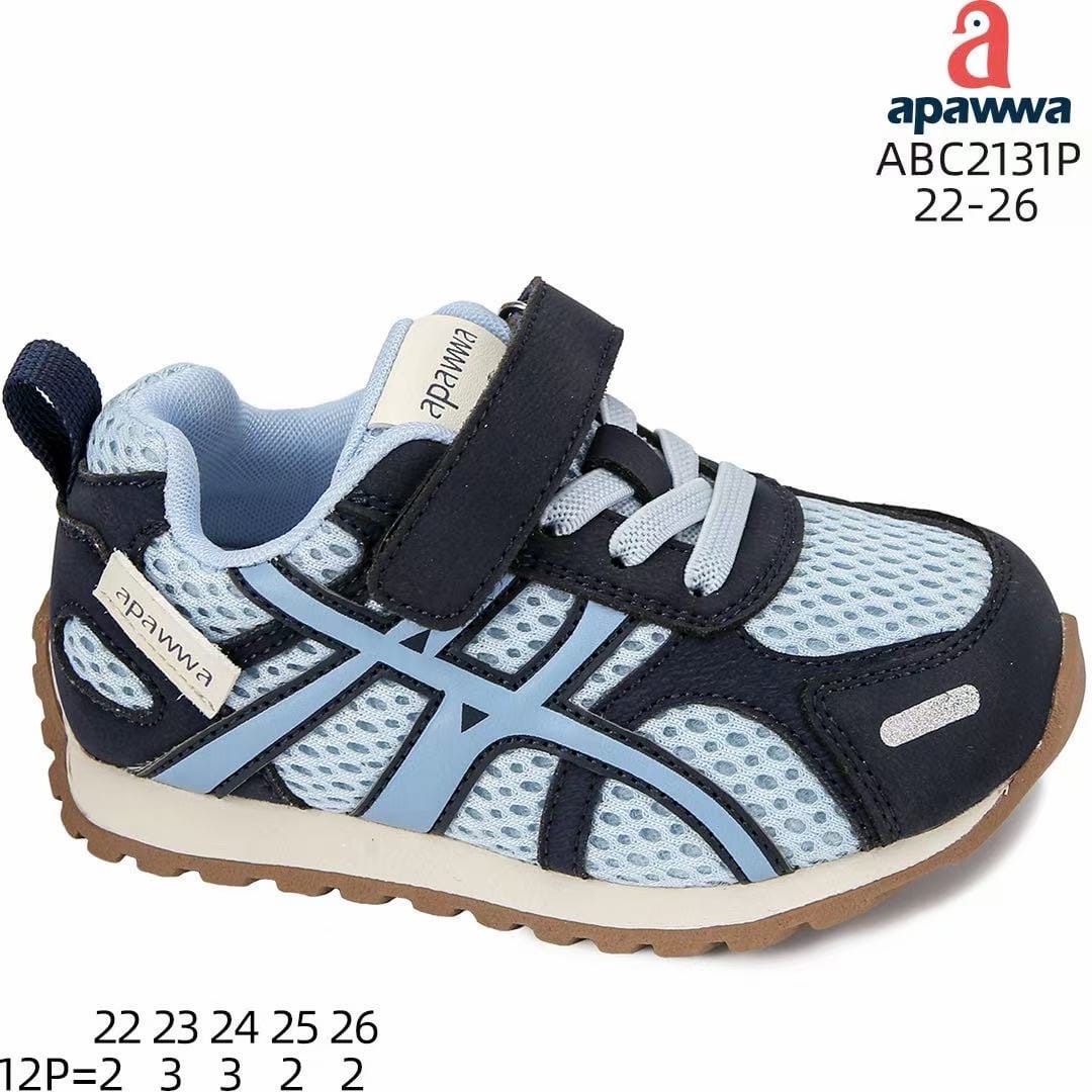 Apawwa ABC2131 Blue кросівки для хлопчиків оптом розміри 22-26