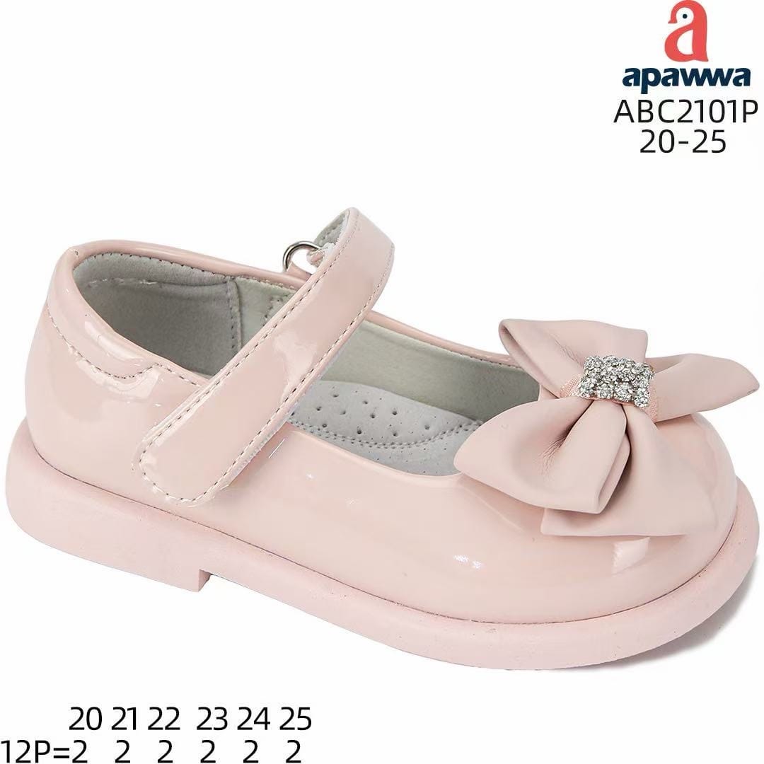 Apawwa ABC2101P Pink туфлі для дівчаток оптом розміри 20-25